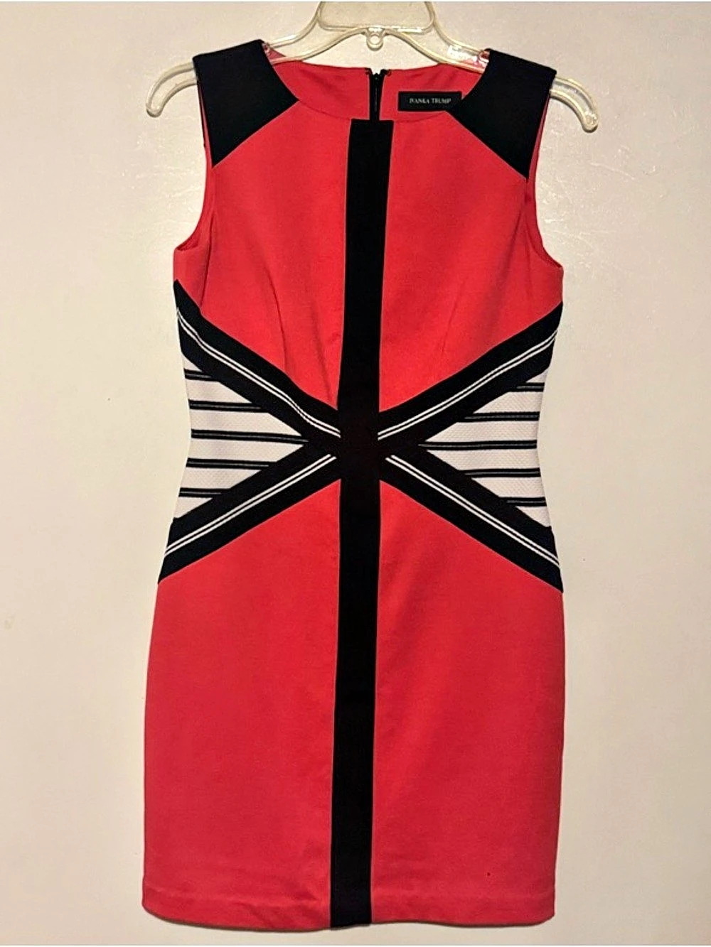 Ivanka Trump Color Block Striped Mini Dress Size 2 Like New